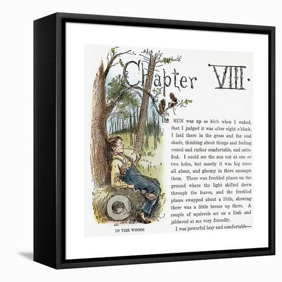 Clemens: Huck Finn-Edward Windsor Kemble-Framed Premier Image Canvas