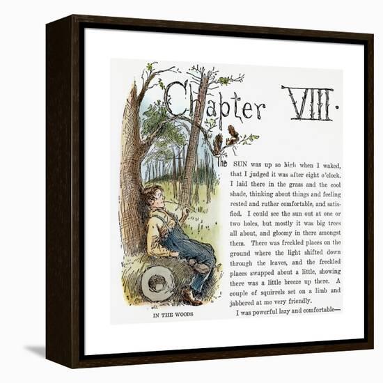 Clemens: Huck Finn-Edward Windsor Kemble-Framed Premier Image Canvas