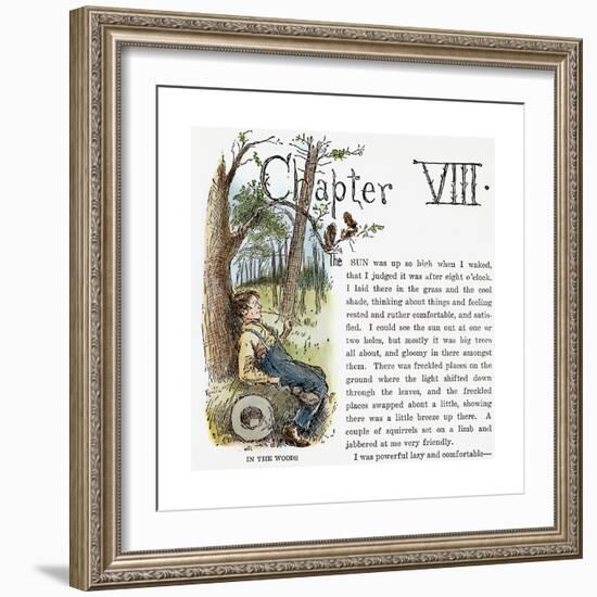 Clemens: Huck Finn-Edward Windsor Kemble-Framed Giclee Print