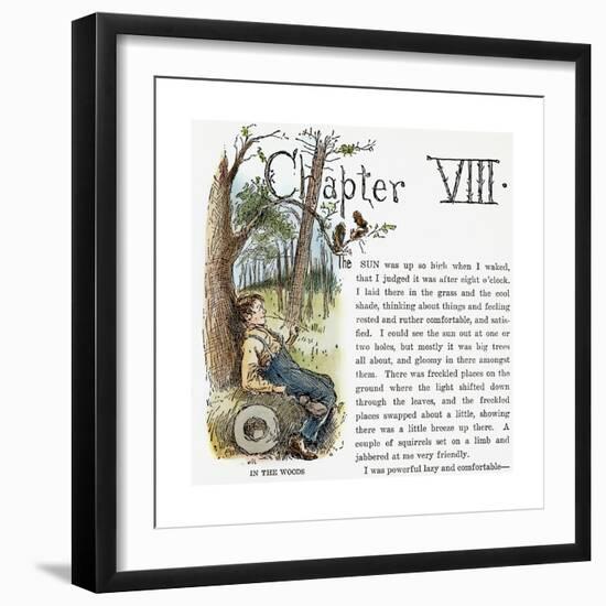 Clemens: Huck Finn-Edward Windsor Kemble-Framed Giclee Print