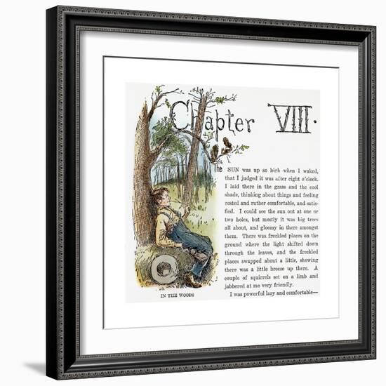 Clemens: Huck Finn-Edward Windsor Kemble-Framed Giclee Print