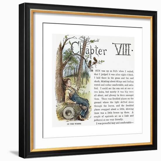 Clemens: Huck Finn-Edward Windsor Kemble-Framed Giclee Print