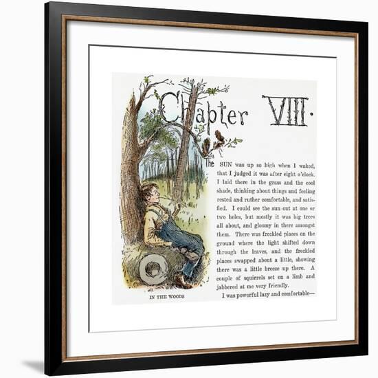 Clemens: Huck Finn-Edward Windsor Kemble-Framed Giclee Print