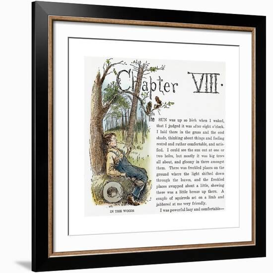 Clemens: Huck Finn-Edward Windsor Kemble-Framed Giclee Print