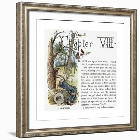 Clemens: Huck Finn-Edward Windsor Kemble-Framed Giclee Print