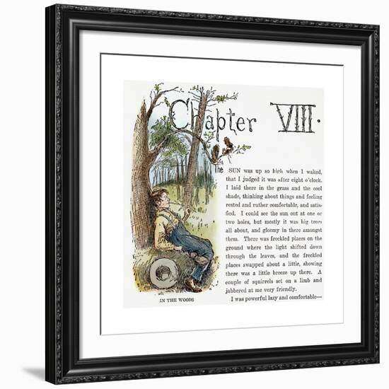 Clemens: Huck Finn-Edward Windsor Kemble-Framed Giclee Print