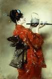 The Japanese Lady; La Japonaise, 1888-Clemens von Pausinger-Framed Giclee Print