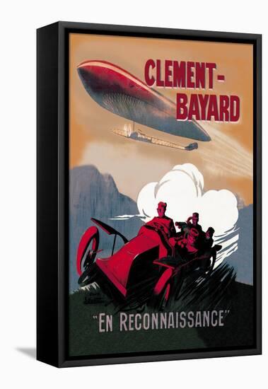 Clement-Bayard, French Dirigible-Ernest Montaut-Framed Stretched Canvas