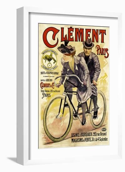 Clement Bicycles-A^ Gilbert-Framed Art Print