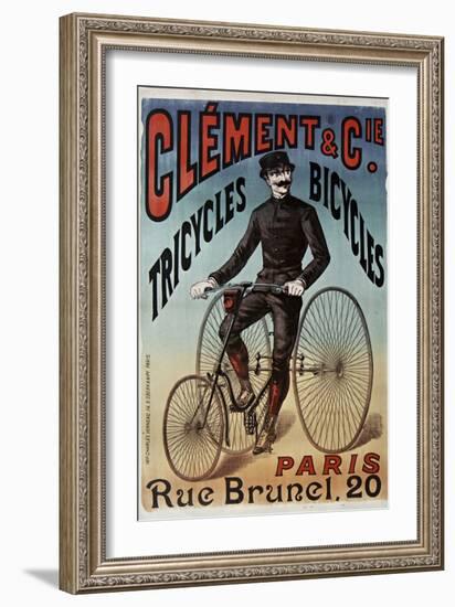 Clement Tricycles-null-Framed Giclee Print