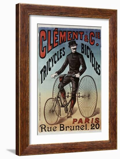 Clement Tricycles-null-Framed Giclee Print