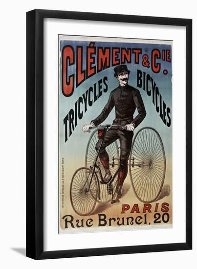 Clement Tricycles-null-Framed Giclee Print