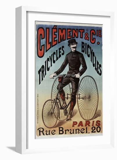 Clement Tricycles-null-Framed Giclee Print