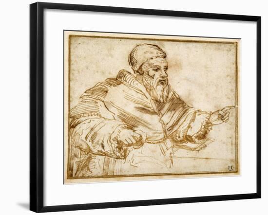 Clement VII Seated at a Table-Giorgio Vasari-Framed Giclee Print