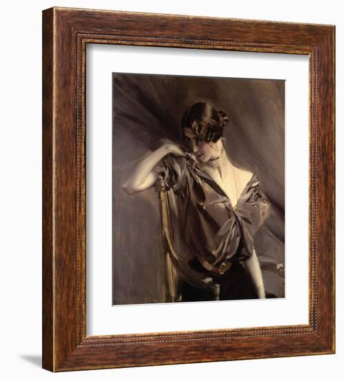 Cleo de Merode, 1901-Giovanni Boldini-Framed Art Print