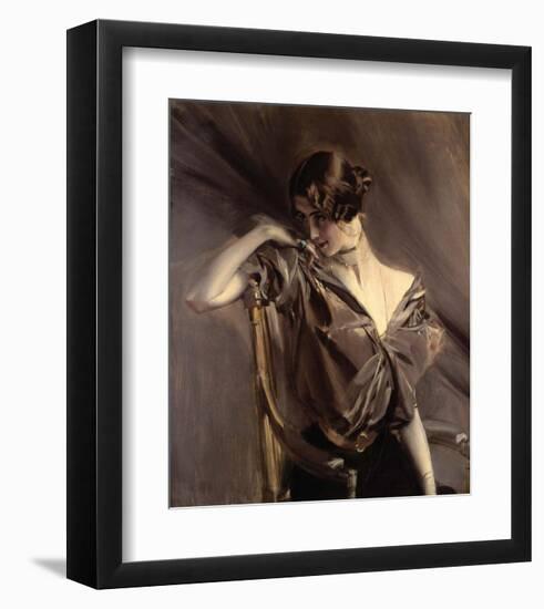 Cleo de Merode, 1901-Giovanni Boldini-Framed Art Print