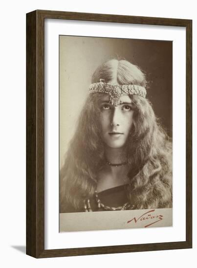 Cléo de Mérode, cheveux dénoués et diadème-Paul Nadar-Framed Giclee Print