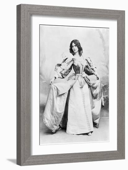 Cleo De Merode Dancing a 17th Century Dance-Benque Studio-Framed Photographic Print