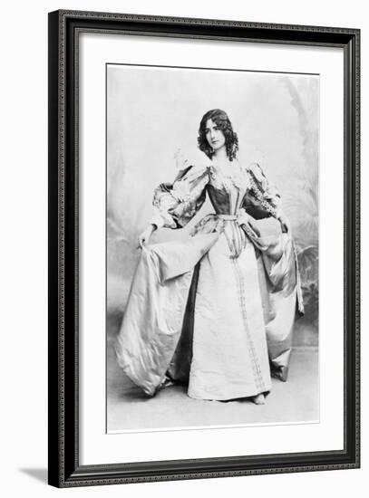 Cleo De Merode Dancing a 17th Century Dance-Benque Studio-Framed Photographic Print