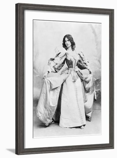 Cleo De Merode Dancing a 17th Century Dance-Benque Studio-Framed Photographic Print