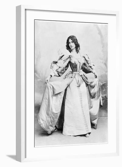 Cleo De Merode Dancing a 17th Century Dance-Benque Studio-Framed Photographic Print