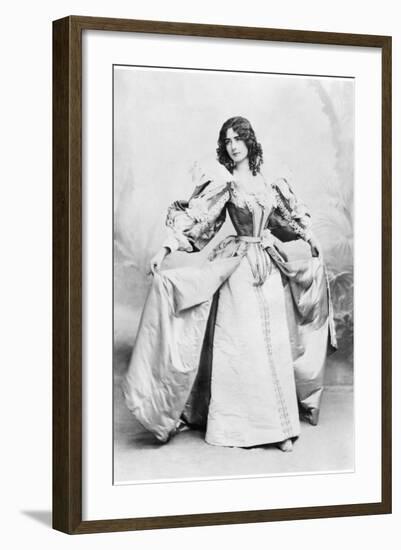 Cleo De Merode Dancing a 17th Century Dance-Benque Studio-Framed Photographic Print