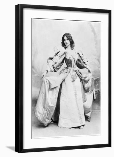 Cleo De Merode Dancing a 17th Century Dance-Benque Studio-Framed Photographic Print