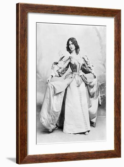 Cleo De Merode Dancing a 17th Century Dance-Benque Studio-Framed Photographic Print