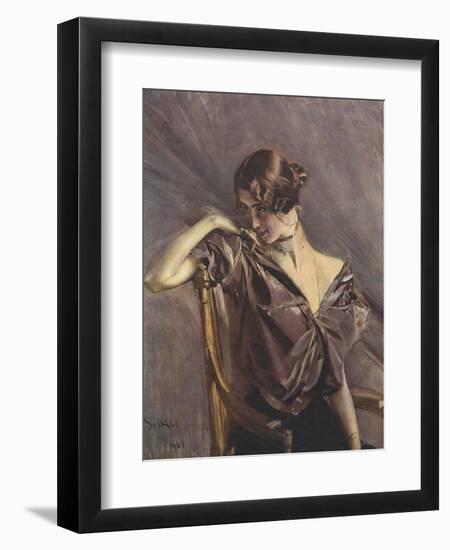 Cleo de Merode, Ilz, 1901-Giovanni Boldini-Framed Photographic Print