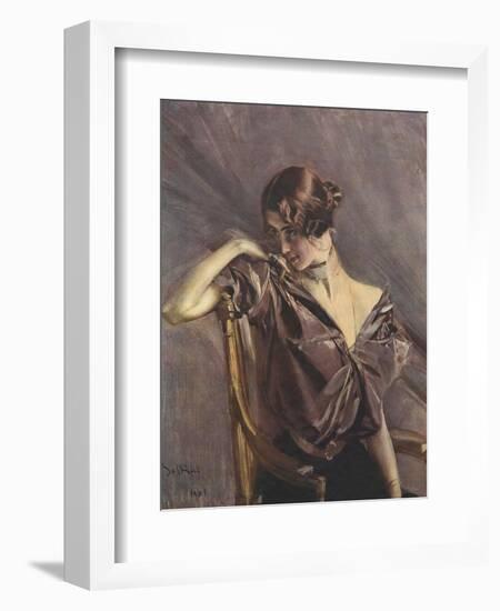 Cleo de Merode, Ilz, 1901-Giovanni Boldini-Framed Photographic Print