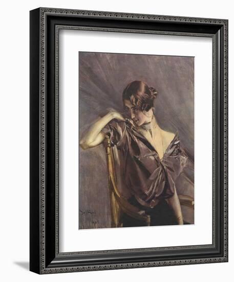 Cleo de Merode, Ilz, 1901-Giovanni Boldini-Framed Photographic Print