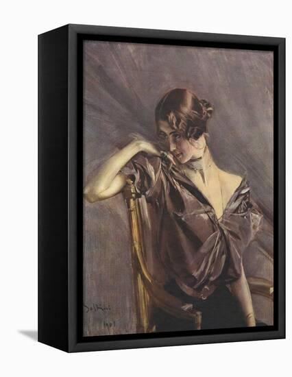 Cleo de Merode, Ilz, 1901-Giovanni Boldini-Framed Premier Image Canvas