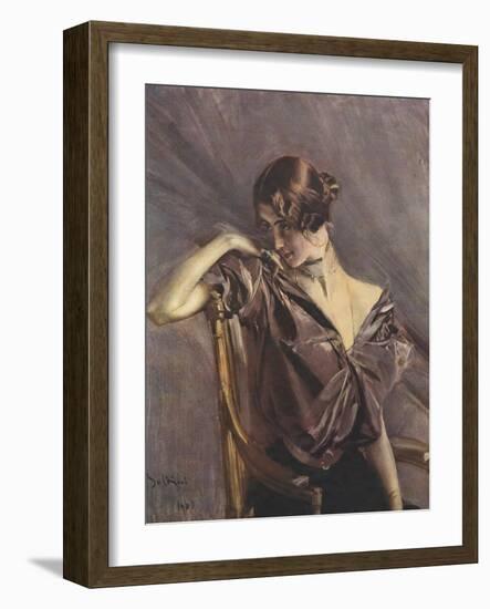 Cleo de Merode, Ilz, 1901-Giovanni Boldini-Framed Photographic Print