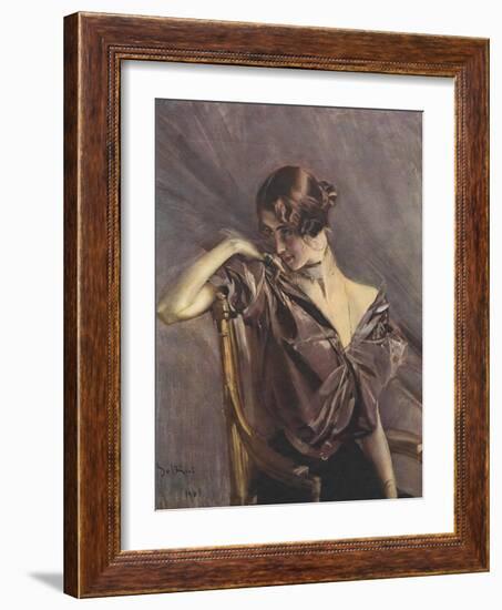 Cleo de Merode, Ilz, 1901-Giovanni Boldini-Framed Photographic Print