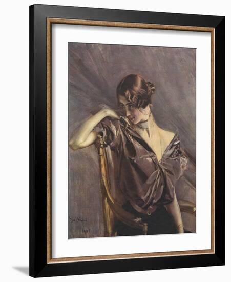 Cleo de Merode, Ilz, 1901-Giovanni Boldini-Framed Photographic Print