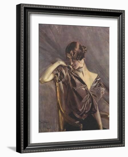 Cleo de Merode, Ilz, 1901-Giovanni Boldini-Framed Photographic Print