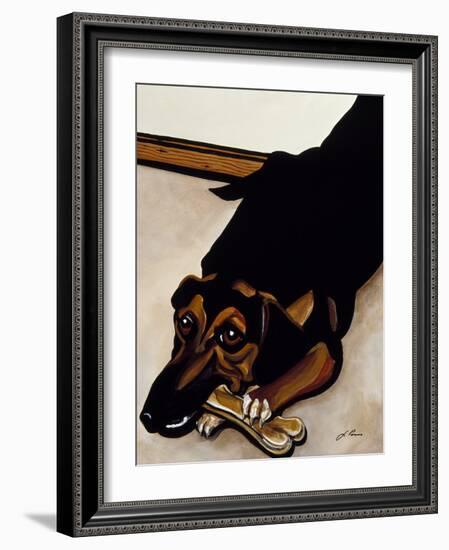 Cleo Enjoying an Afternoon Snack-Jan Panico-Framed Giclee Print