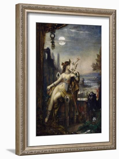 Cleopatra, 1826-1898-Gustave Moreau-Framed Giclee Print