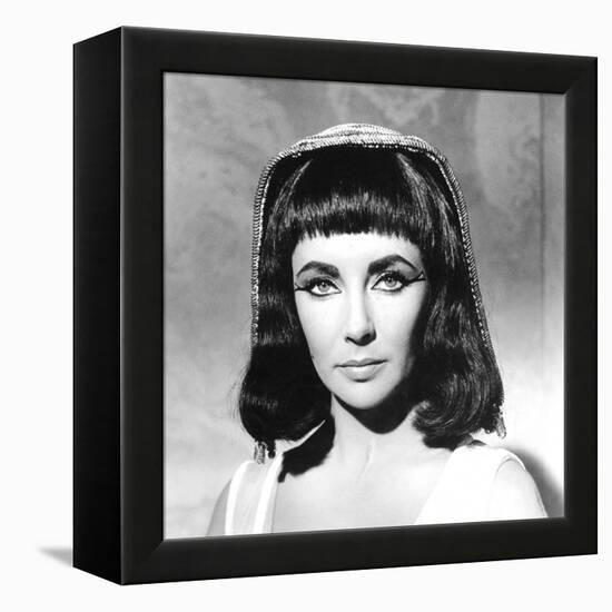 CLEOPATRA, 1963 directed by JOSEPH L. MANKIEWICZ Elizabeth Taylor (b/w photo)-null-Framed Stretched Canvas