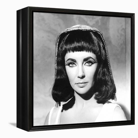 CLEOPATRA, 1963 directed by JOSEPH L. MANKIEWICZ Elizabeth Taylor (b/w photo)-null-Framed Stretched Canvas