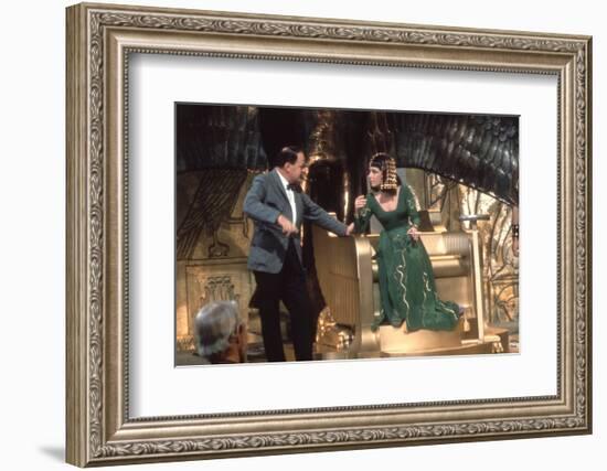 CLEOPATRA, 1963 directed by JOSEPH L. MANKIEWICZ On the set, Joseph L. Mankiewicz and Elizabeth Tay-null-Framed Photo