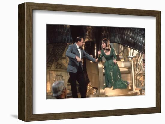 CLEOPATRA, 1963 directed by JOSEPH L. MANKIEWICZ On the set, Joseph L. Mankiewicz and Elizabeth Tay-null-Framed Photo