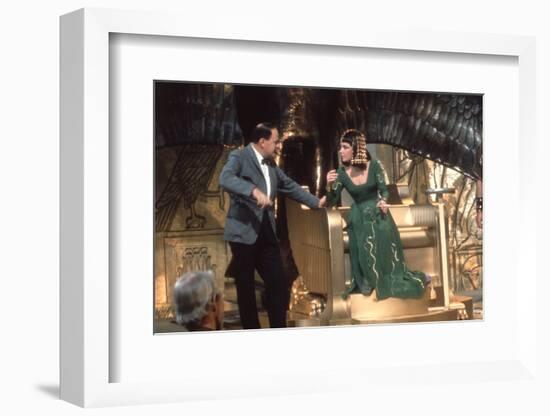 CLEOPATRA, 1963 directed by JOSEPH L. MANKIEWICZ On the set, Joseph L. Mankiewicz and Elizabeth Tay-null-Framed Photo