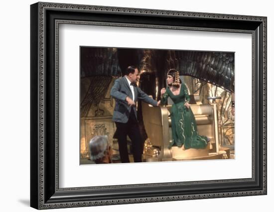 CLEOPATRA, 1963 directed by JOSEPH L. MANKIEWICZ On the set, Joseph L. Mankiewicz and Elizabeth Tay-null-Framed Photo