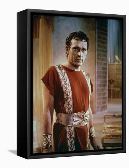 CLEOPATRA, 1963 directed by JOSEPH L. MANKIEWICZ Richard Burton (photo)-null-Framed Stretched Canvas