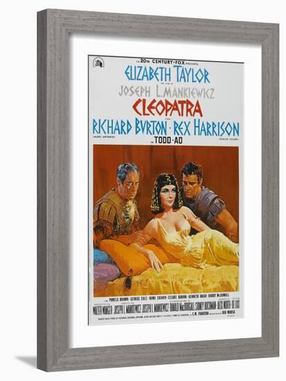 Cleopatra, 1963, Directed by Joseph L. Mankiewicz-null-Framed Premium Giclee Print