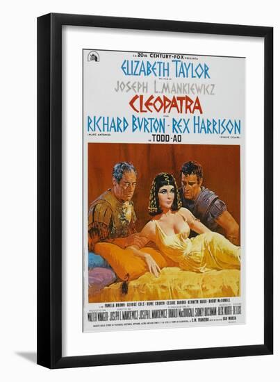 Cleopatra, 1963, Directed by Joseph L. Mankiewicz-null-Framed Premium Giclee Print