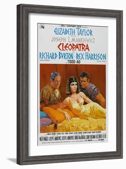 Cleopatra, 1963, Directed by Joseph L. Mankiewicz-null-Framed Giclee Print