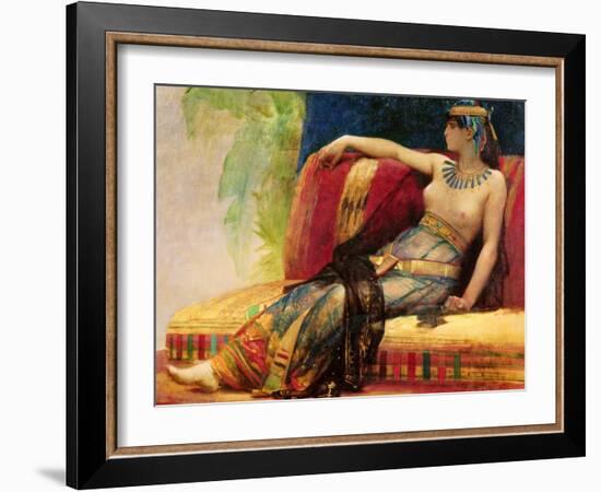 Cleopatra (69-30 BC), Preparatory Study for "Cleopatra Testing Poisons on the Condemned Prisoners"-Alexandre Cabanel-Framed Giclee Print