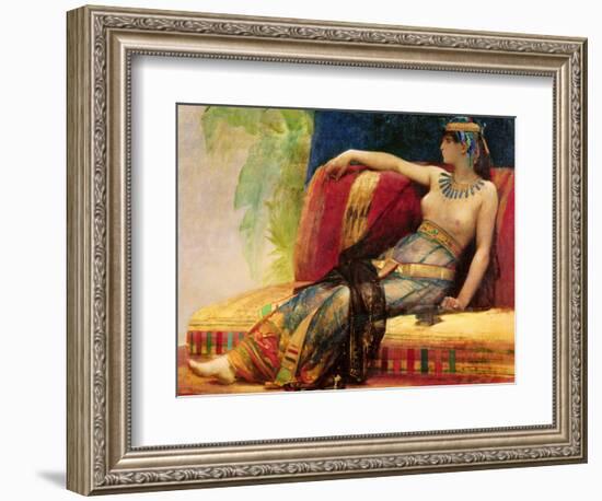 Cleopatra (69-30 BC), Preparatory Study for "Cleopatra Testing Poisons on the Condemned Prisoners"-Alexandre Cabanel-Framed Giclee Print